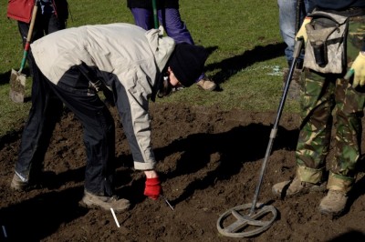 Figure 1. An emergency excavation (Image Copyright: Portable Antiquities Scheme).